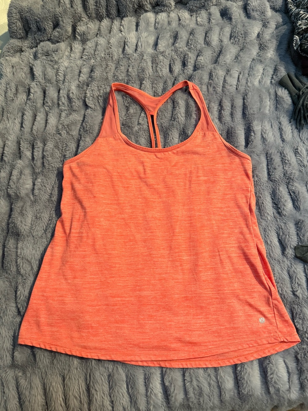 Layer 8 Racerback Layering Tank Coral Lightweight Active Top Small